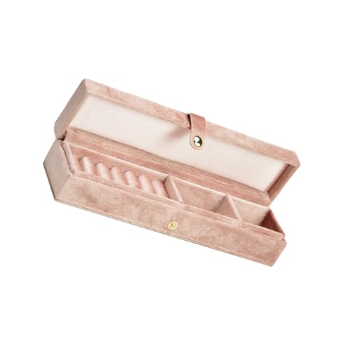 Uqezagpa Velvets Kleine Schmuckschachtel Praktischer Schmuck Organizer Mit Trennwänden Elegante Ohrringe Halskettenhalter Für Frauen Ohrring Storage Box von Uqezagpa