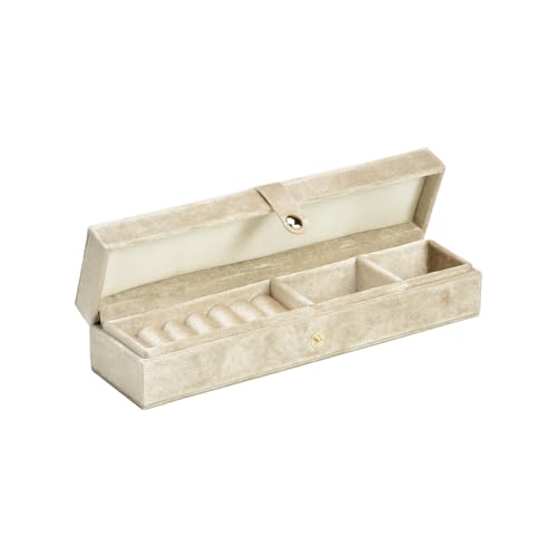 Uqezagpa Velvets Kleine Schmuckschachtel Praktischer Schmuck Organizer Mit Trennwänden Elegante Ohrringe Halskettenhalter Für Frauen Ohrring Storage Box von Uqezagpa