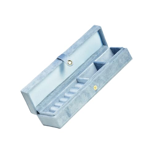 Uqezagpa Velvets Kleine Schmuckschachtel Praktischer Schmuck Organizer Mit Trennwänden Elegante Ohrringe Halskettenhalter Für Frauen Ohrring Storage Box von Uqezagpa