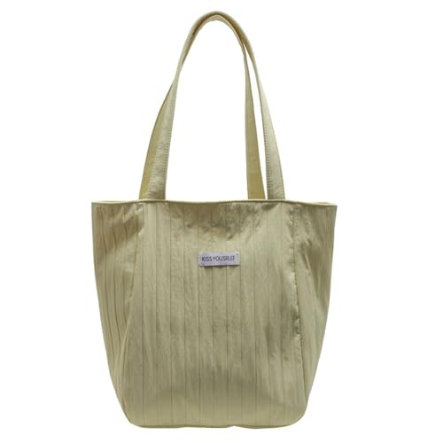 Vielseitige, cremefarbene Umhängetasche, koreanische Handtasche, großes Fassungsvermögen, Unterarmtaschen für Einkaufen und Reisen, gelb, One Size Vielseitige, cremefarbene Umhängetasche, koreanische Handtasche, großes Fassungsvermögen, Unterarmtaschen für Einkaufen und Reisen, gelb, One Size von Uqezagpa