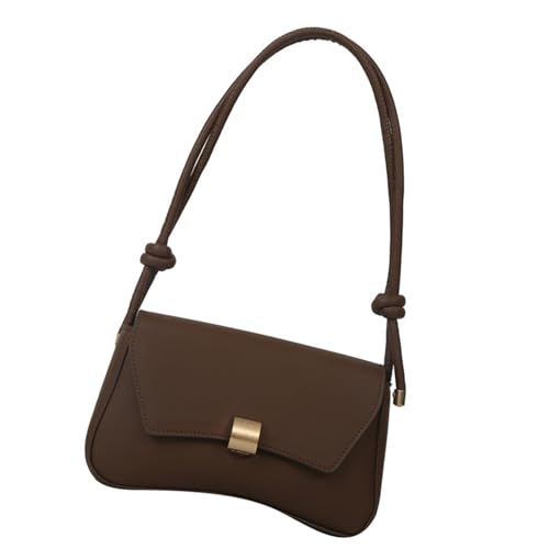 Vintage Damen Umhängetasche PU Leder Crossbody Geldbörse mit Metallschnalle Geräumige Unterarm-Handtasche für Arbeit oder Einkaufen Kunstleder Umhängetasche, Kaffeebraun, One Size Vintage Damen Umhängetasche PU Leder Crossbody Geldbörse mit Metallschnalle Geräumige Unterarm-Handtasche für Arbeit oder Einkaufen Kunstleder Umhängetasche, Kaffeebraun, One Size von Uqezagpa