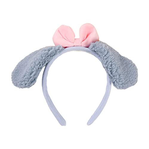 Y2k Anime Große Ohren Haarreifen Schleife Dekor Make-up Stirnband für Ostern Halloween Cosplay Haarschmuck Cosplay Stirnbänder für Frauen Cosplay Stirnband Anime Ohrform Halloween Cosplay Stirnband von Uqezagpa