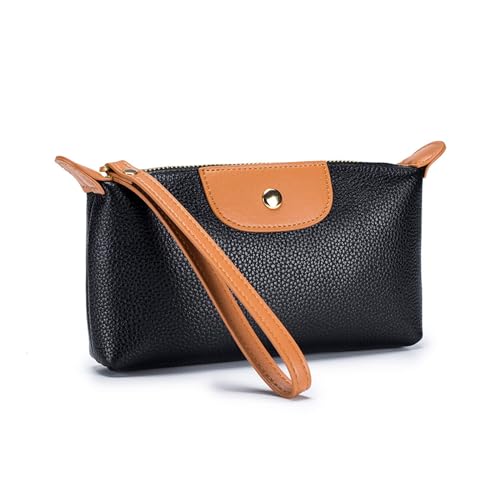 and Functional Women's Clutch Wrist Bag Spacious Coin Purse Card Organizer for Everyday Use Wrist Bag Purses for Women, Schwarz , Mass Beauty von Uqezagpa