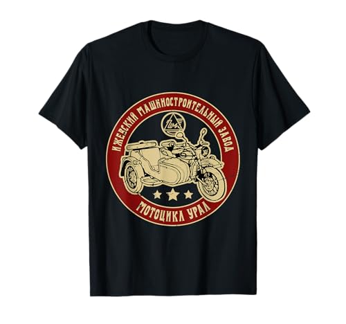 Ural Herren Motorrad T-Shirt Schwarz S Klassisch Sportlich Cartoon-Muster Crew-Ausschnitt Kurzarm 100% Baumwolle Doppelt genähter Saum Ural Herren Motorrad T-Shirt Schwarz S Klassisch Sportlich Cartoon-Muster Crew-Ausschnitt Kurzarm 100% Baumwolle Doppelt genähter Saum von Ural Beiwagen Motorradgespann Motorrad