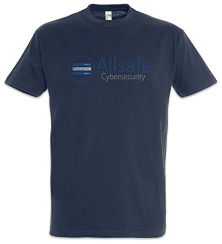 Urban Backwoods Allsafe Cybersecurity Herren T-Shirt Blau Größe L von Urban Backwoods