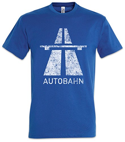 Urban Backwoods Autobahn Herren T-Shirt Blau Größe L von Urban Backwoods