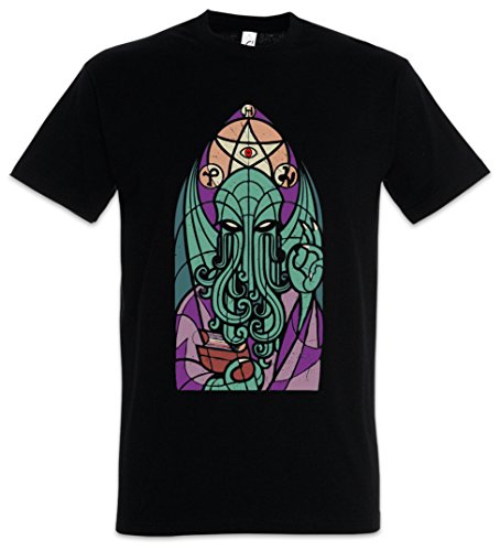 Urban Backwoods Church of Cthulhu Herren T-Shirt Schwarz Größe 2XL von Urban Backwoods