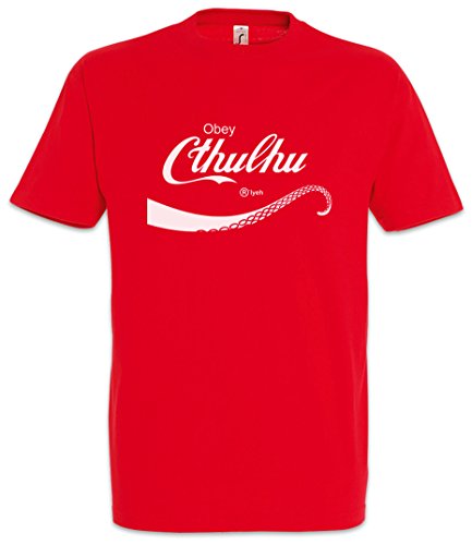 Urban Backwoods Cthulhu Cola Herren T-Shirt Rot Größe L von Urban Backwoods