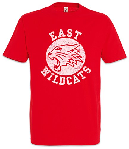 Urban Backwoods East Wildcats Herren T-Shirt Rot Größe S von Urban Backwoods