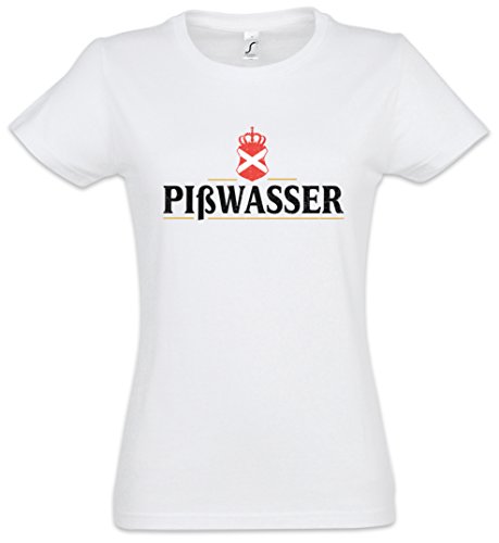 PIßWASSER Beer Damen T-Shirt – Brewery Brauerei Video Game Bier VG Fun Alcohol Stout White Trash Größen XS - 2XL von Urban Backwoods