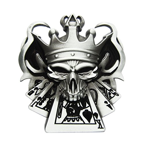 Poker Skull King I Gürtelschnalle für Wechselgürtel Buckle von Urban Backwoods