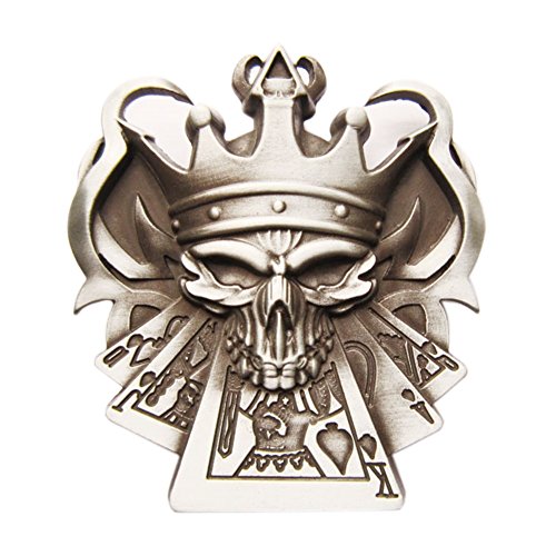 Poker Skull King II Gürtelschnalle für Wechselgürtel Buckle von Urban Backwoods