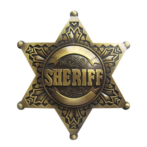 Sheriff's Badge II Gürtelschnalle für Wechselgürtel Buckle von Urban Backwoods