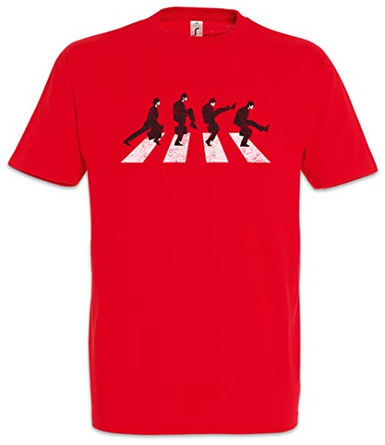 Urban Backwoods Silly Walk Road Herren T-Shirt Rot Größe L von Urban Backwoods