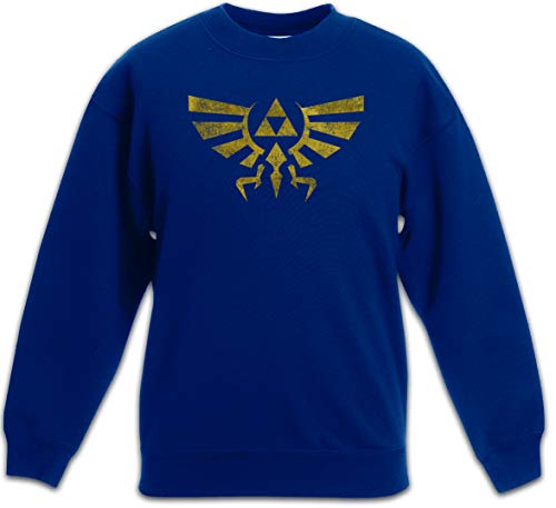 Urban Backwoods Triforce Vintage Logo Kinder Jungen Mädchen Pullover Blau Größe 10 Jahre von Urban Backwoods