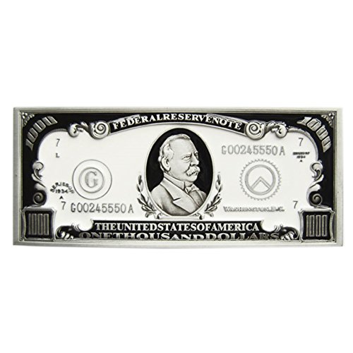 Urban Backwoods 1000 Dollar Bill Gürtelschnalle für Wechselgürtel Buckle von Urban Backwoods