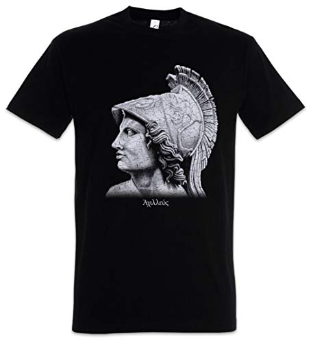 Urban Backwoods Achilles Portrait Herren T-Shirt Schwarz Größe 2XL von Urban Backwoods