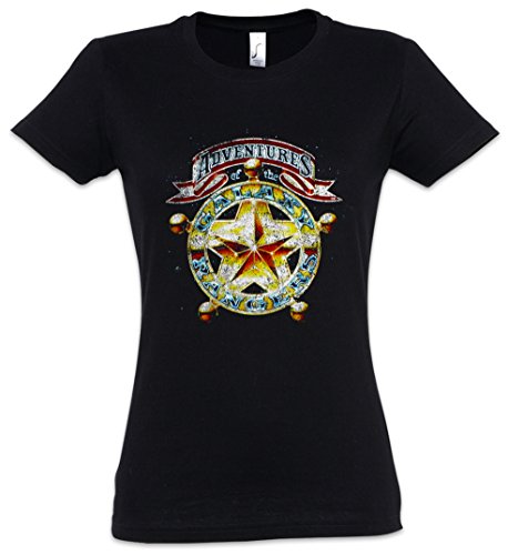 Urban Backwoods Adventures of The Galaxy Rangers Damen T-Shirt Schwarz Größe M von Urban Backwoods