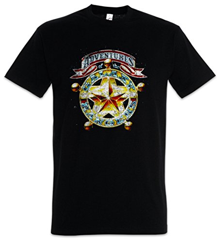 Urban Backwoods Adventures of The Galaxy Rangers Herren T-Shirt Schwarz Größe 2XL von Urban Backwoods