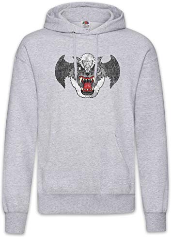 Urban Backwoods Airwolf Patch Hoodie Kapuzenpullover Sweatshirt Grau Größe 2XL von Urban Backwoods