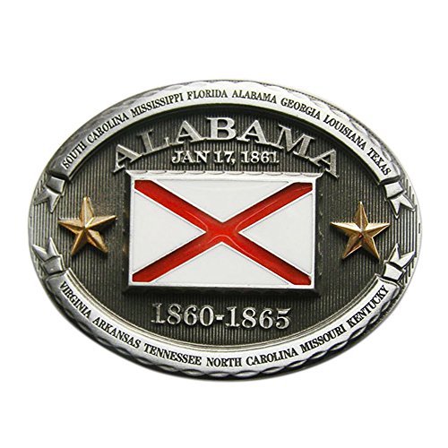 Urban Backwoods Alabama Flag Gürtelschnalle für Wechselgürtel Buckle von Urban Backwoods