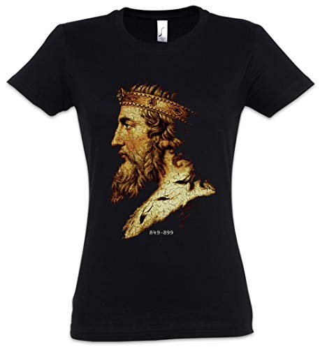 Urban Backwoods Alfred The Great Damen T-Shirt Schwarz Größe M von Urban Backwoods