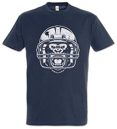 Urban Backwoods American Football Gorilla Herren T-Shirt Blau Größe XL von Urban Backwoods