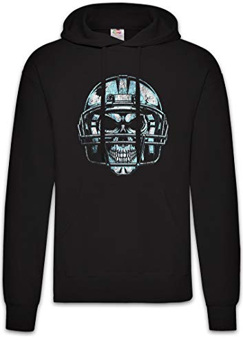 Urban Backwoods American Football Skull Hoodie Kapuzenpullover Sweatshirt Schwarz Größe XL von Urban Backwoods