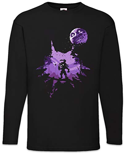 Urban Backwoods Anime Mask Herren Langarm T-Shirt Schwarz Größe L von Urban Backwoods