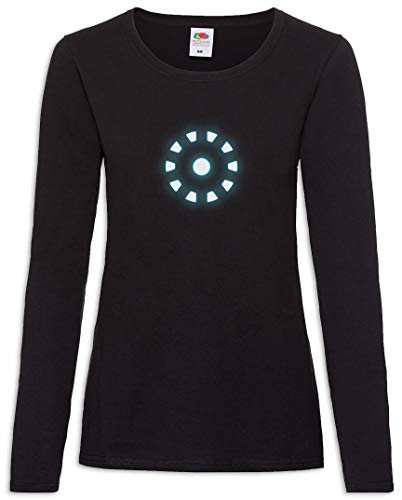 Urban Backwoods Arc Reactor I Damen Langarm T-Shirt Schwarz Größe XL von Urban Backwoods