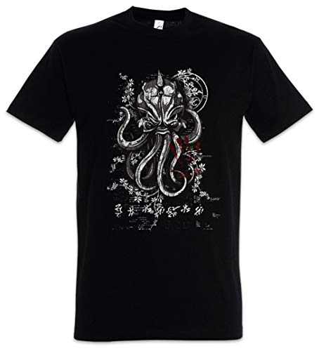 Urban Backwoods Asian Ornament Octopus Herren T-Shirt Schwarz Größe XL von Urban Backwoods