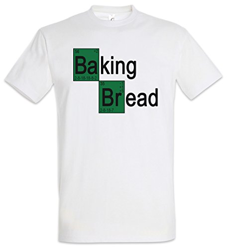 Urban Backwoods Baking Bread I Herren T-Shirt Weiß Größe M von Urban Backwoods