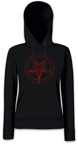Urban Backwoods Baphomet Pentagram Sign Damen Kapuzenpullover Hoodie Schwarz Größe L von Urban Backwoods