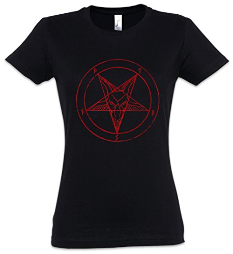 Urban Backwoods Baphomet Pentagram Sign Damen T-Shirt Schwarz Größe XS von Urban Backwoods