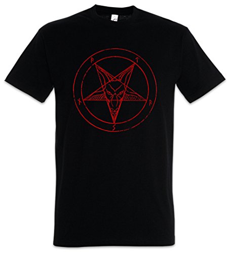 Urban Backwoods Baphomet Pentagram Sign Herren T-Shirt Schwarz Größe 5XL von Urban Backwoods