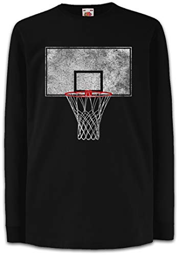 Urban Backwoods Basketball Backboard Kinder Kids Mädchen Jungen Langarm T-Shirt Schwarz Größe 12 Jahre von Urban Backwoods