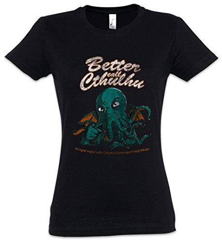 Urban Backwoods Better Call Cthulhu Damen T-Shirt Schwarz Größe M von Urban Backwoods