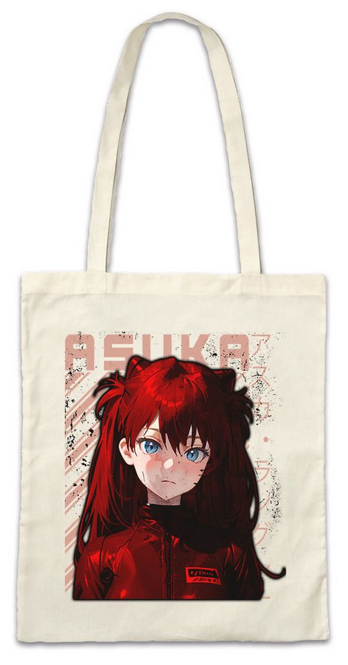Urban Backwoods Beuteltasche A Anime Girl Stofftasche Genesis Nerv Neon Gendo Evangelion Asuka (1-tlg), Shinji Ikari Logo Angels von Urban Backwoods