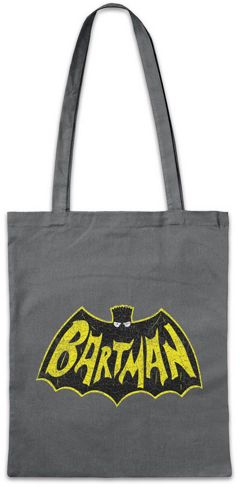 Urban Backwoods Beuteltasche Bartman Stofftasche Bad Man Comic Cartoon Crossover Art Fun Bart (1-tlg), Batman Gotham Springfield Lisa von Urban Backwoods