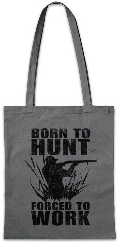 Urban Backwoods Beuteltasche Born To Hunt Stofftasche Hirsch Reh Jagd Jäger Bär Geweih Deer Bear (1-tlg), Fun Hunt Antlers Hunter von Urban Backwoods