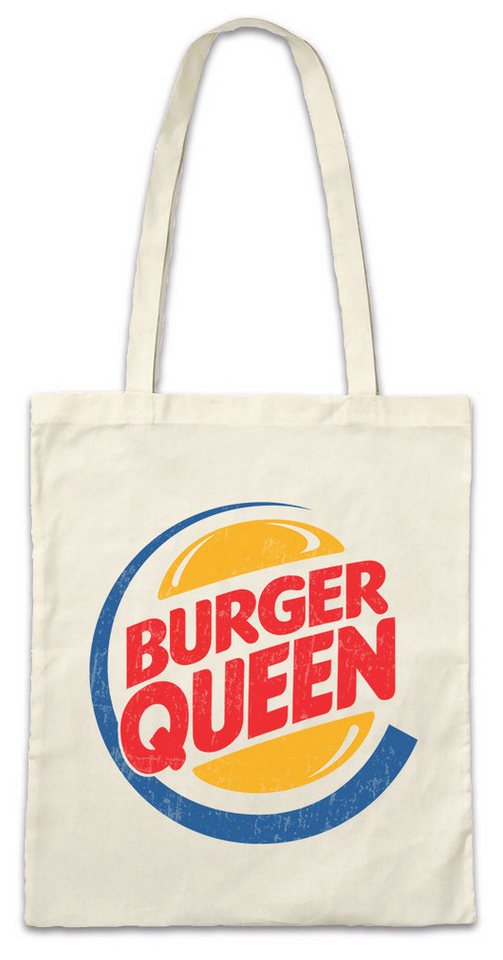 Urban Backwoods Beuteltasche Burger Queen Stofftasche Fast Food Hamburger Restaurant Girl Viral Fan (1-tlg), USA Chubby Woman Diner von Urban Backwoods