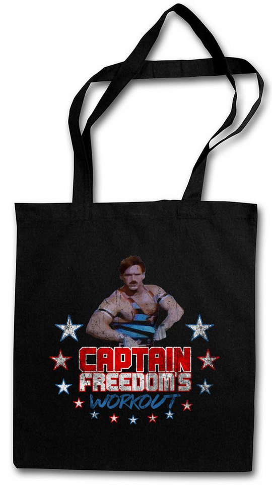 Urban Backwoods Beuteltasche Captain Freedom's Workout Stofftasche Running Fitness Gym Man (1-tlg), Commercial Werbung Science Fiction von Urban Backwoods