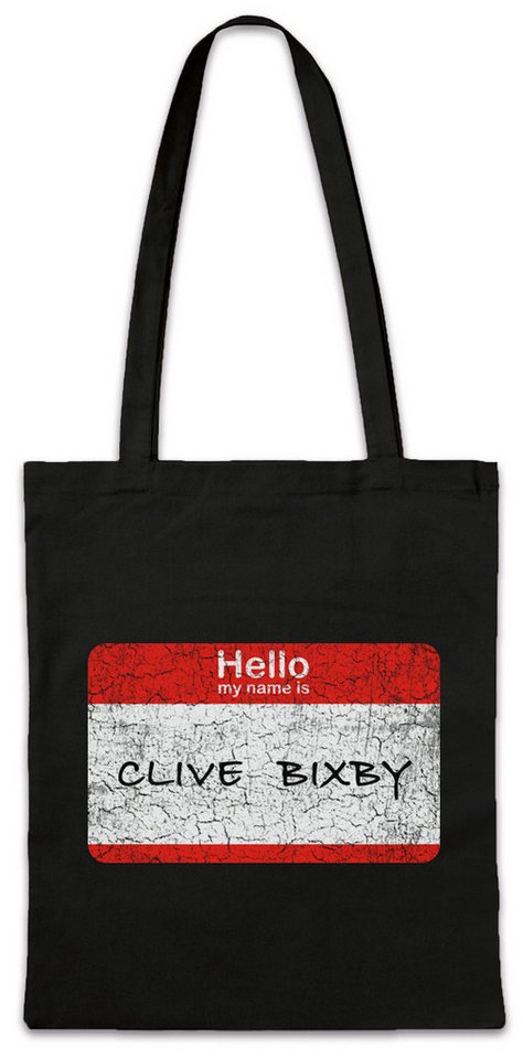 Urban Backwoods Beuteltasche Clive Bixby Stofftasche Modern Fun Family Philip Humphrey Sign Logo (1-tlg), Cameron Tucker Namensschild Symbol von Urban Backwoods