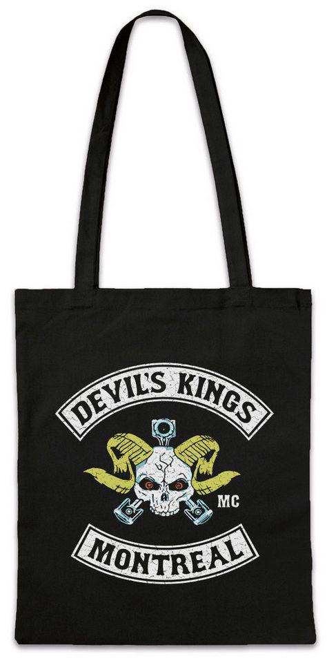 Urban Backwoods Beuteltasche Devil's Kings Stofftasche Bad Biker MC Motorcycle Blood Club TV Series (1-tlg), Motorrad Gang Patch Symbol von Urban Backwoods