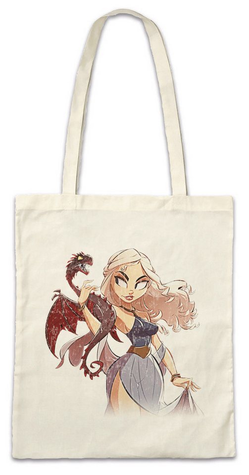 Urban Backwoods Beuteltasche Dragon Comic Girl Stofftasche Game Of Symbol Thrones Winter Coming (1-tlg), Anime House Stark Daenerys von Urban Backwoods