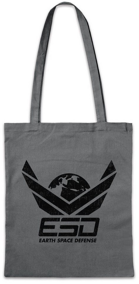 Urban Backwoods Beuteltasche Earth Space Defense Logo I Stofftasche Invasion Independence Alien Day (1-tlg), Movie Film Sci-Fi Science von Urban Backwoods