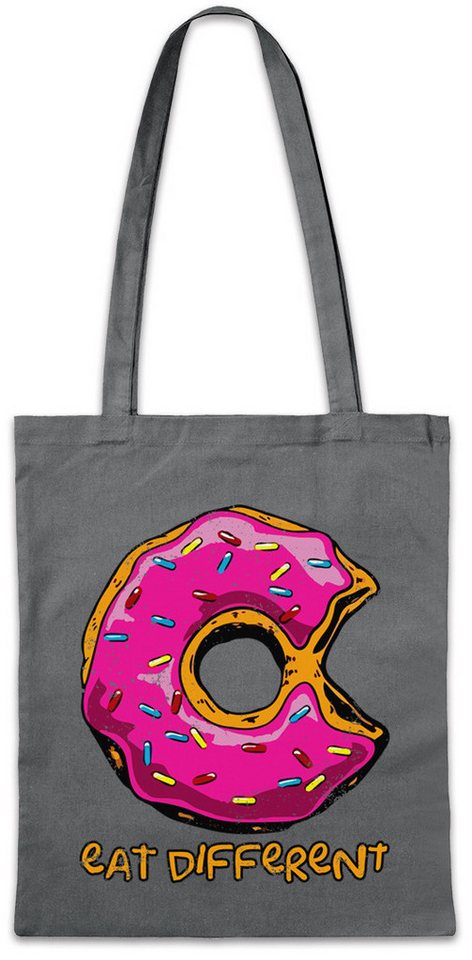 Urban Backwoods Beuteltasche Eat Different II Stofftasche Donut Fun Computer Think Anders Denken (1-tlg), Gay Lesbian Outside The von Urban Backwoods