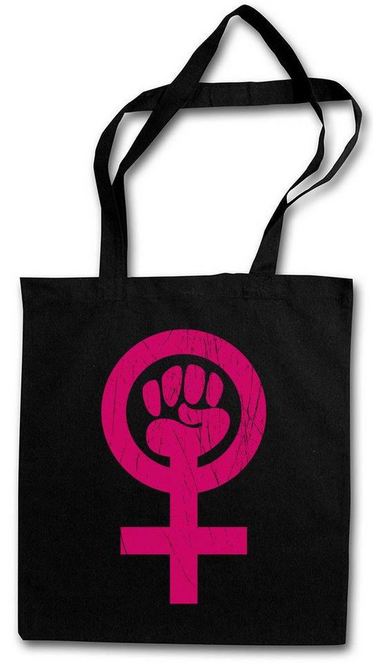 Urban Backwoods Beuteltasche Feminism Symbol Stofftasche Shirt Zeichen Faust Feminismus Venus (1-tlg), Emanzipation Fist Women Frauen von Urban Backwoods