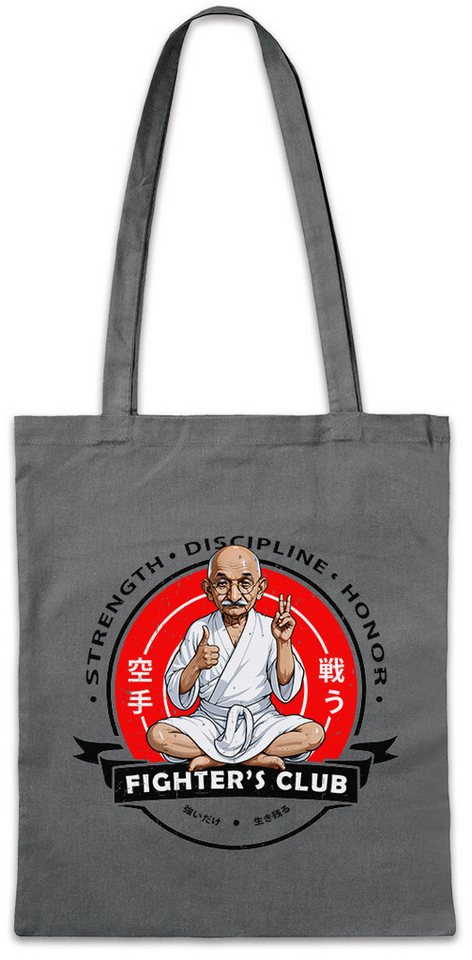 Urban Backwoods Beuteltasche Fighter's Club Gandhi II Stofftasche Mahatma Meditation Peace Ahimsa (1-tlg), India Om Indien Gandhiji von Urban Backwoods