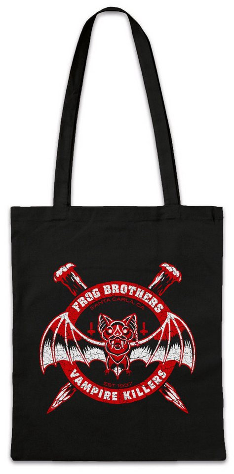 Urban Backwoods Beuteltasche Frog Brothers Stofftasche Dracula Vampir Lost Vampire Killers Boys (1-tlg), Logo Symbol Bat Zombie von Urban Backwoods